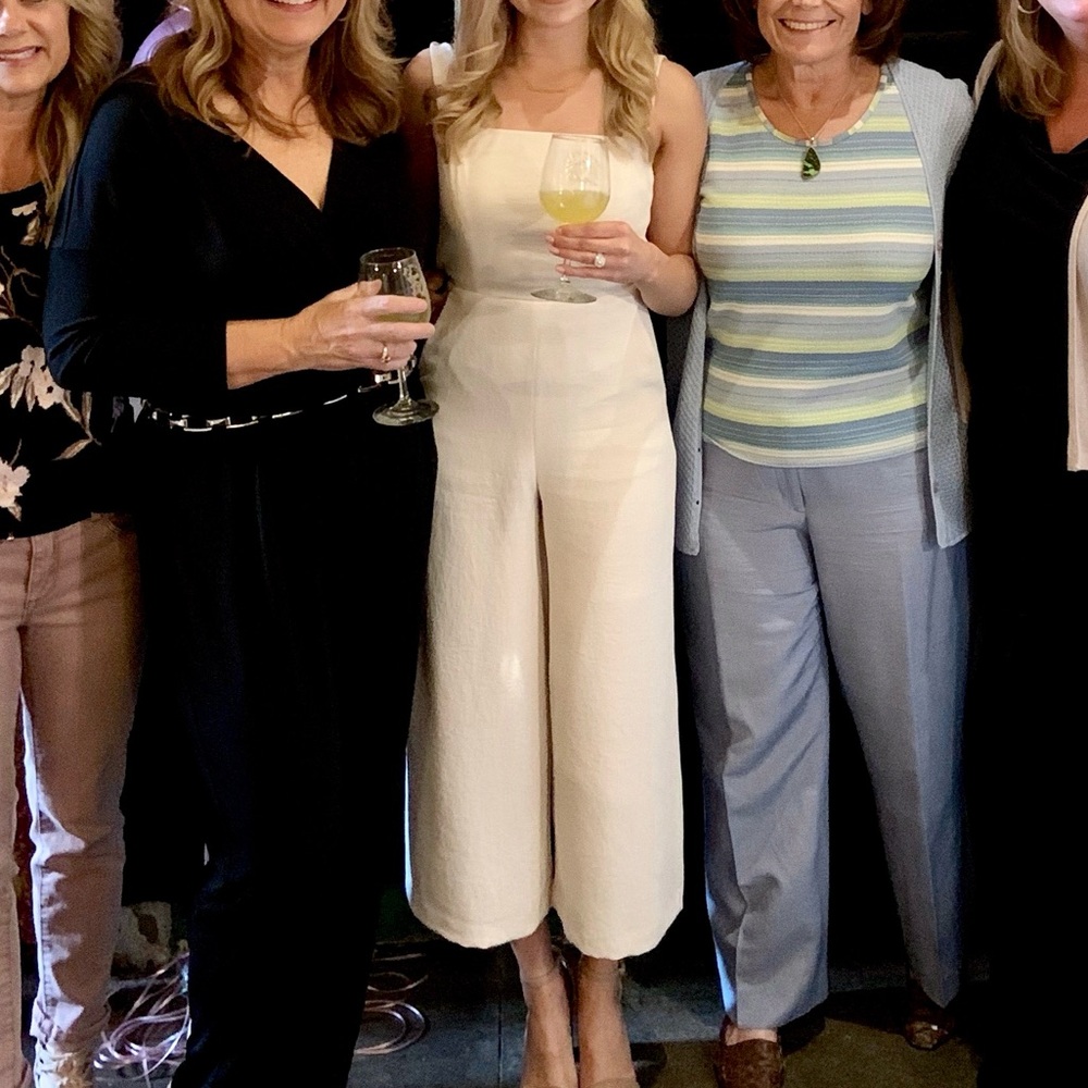 Size 00 or XS Wilfred NEW ÉCOULEMENT White Jumpsuit from Aritzia